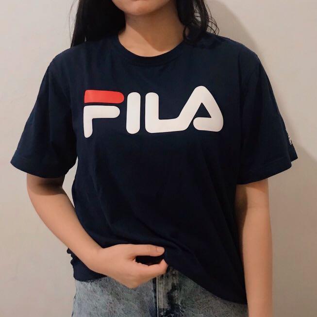Original Fila T-Shirt, Fesyen Wanita 