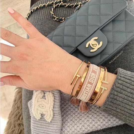 Dior friendship online bracelet pink