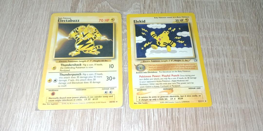 Pokemon Cards Electabuzz Elekid Toys Games Board Games Cards On Carousell