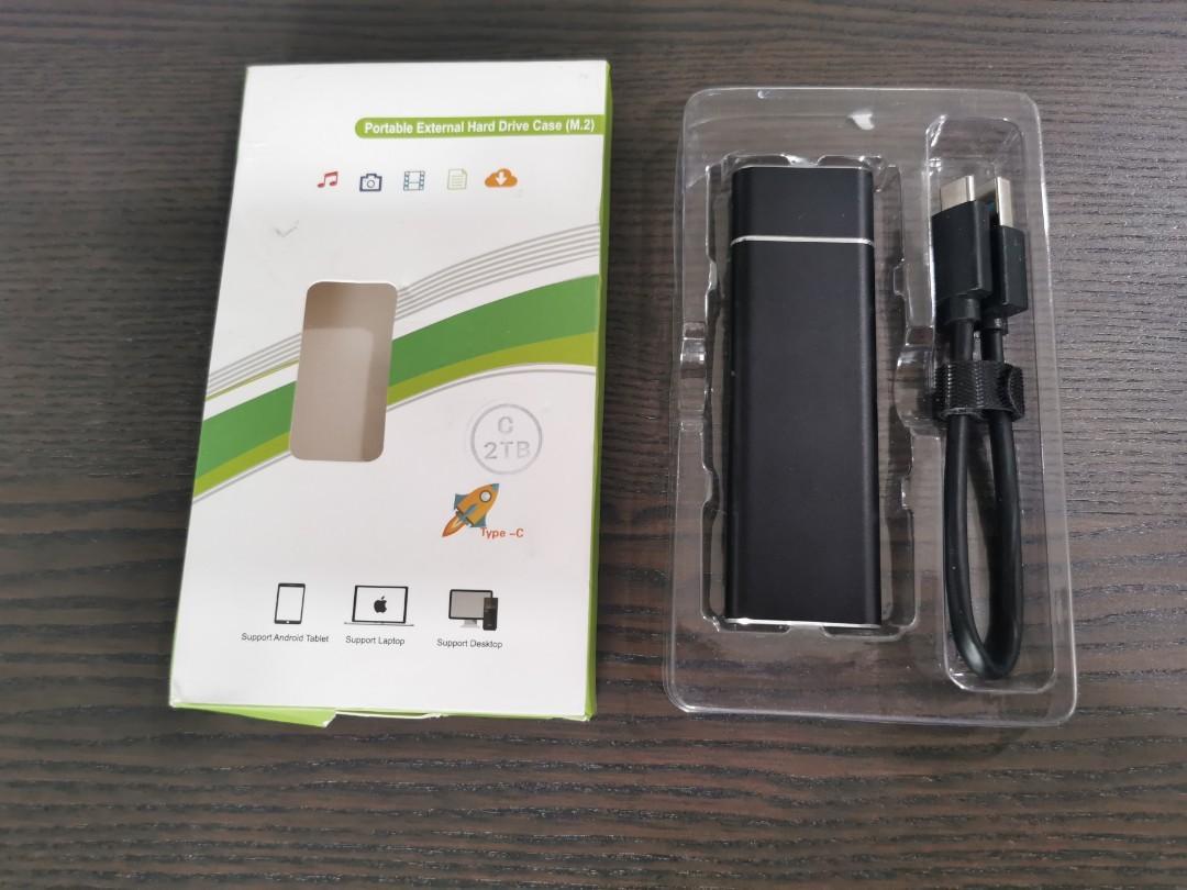 Portable External Hard Drive Case(M. 2), Computers & Tech, Parts