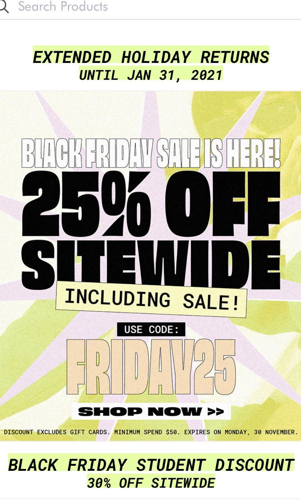 Princess polly store black friday