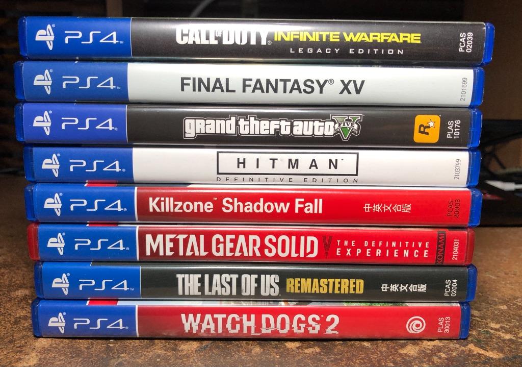 pre owned ps4 games