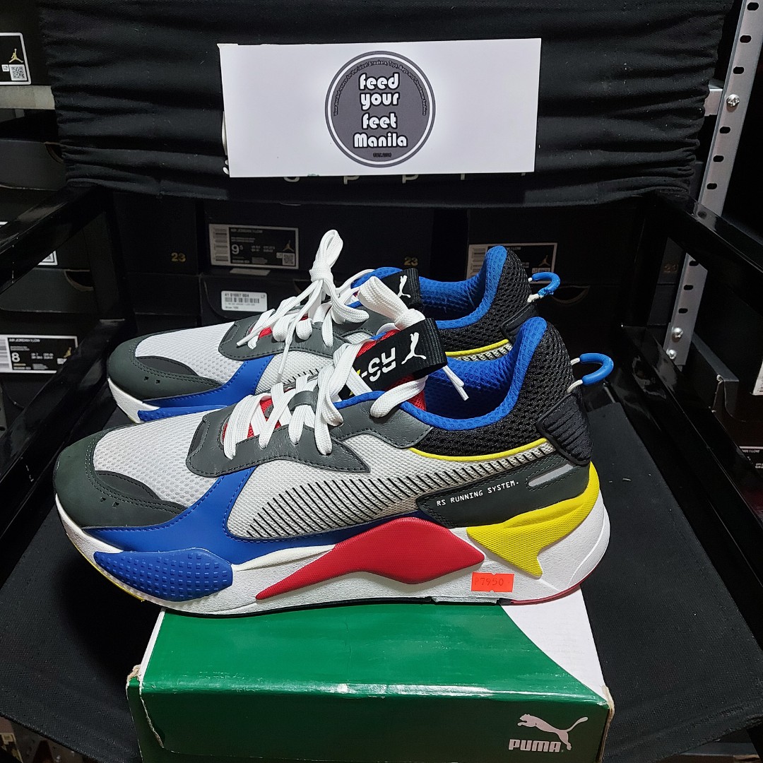 puma rsx red yellow blue