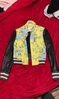 Rag &bone floral leather bomber jacket