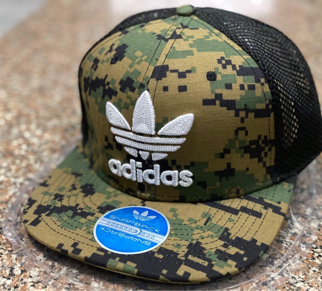 Ready Stock Adidas Pixelated Camo Snapback Mash Cap