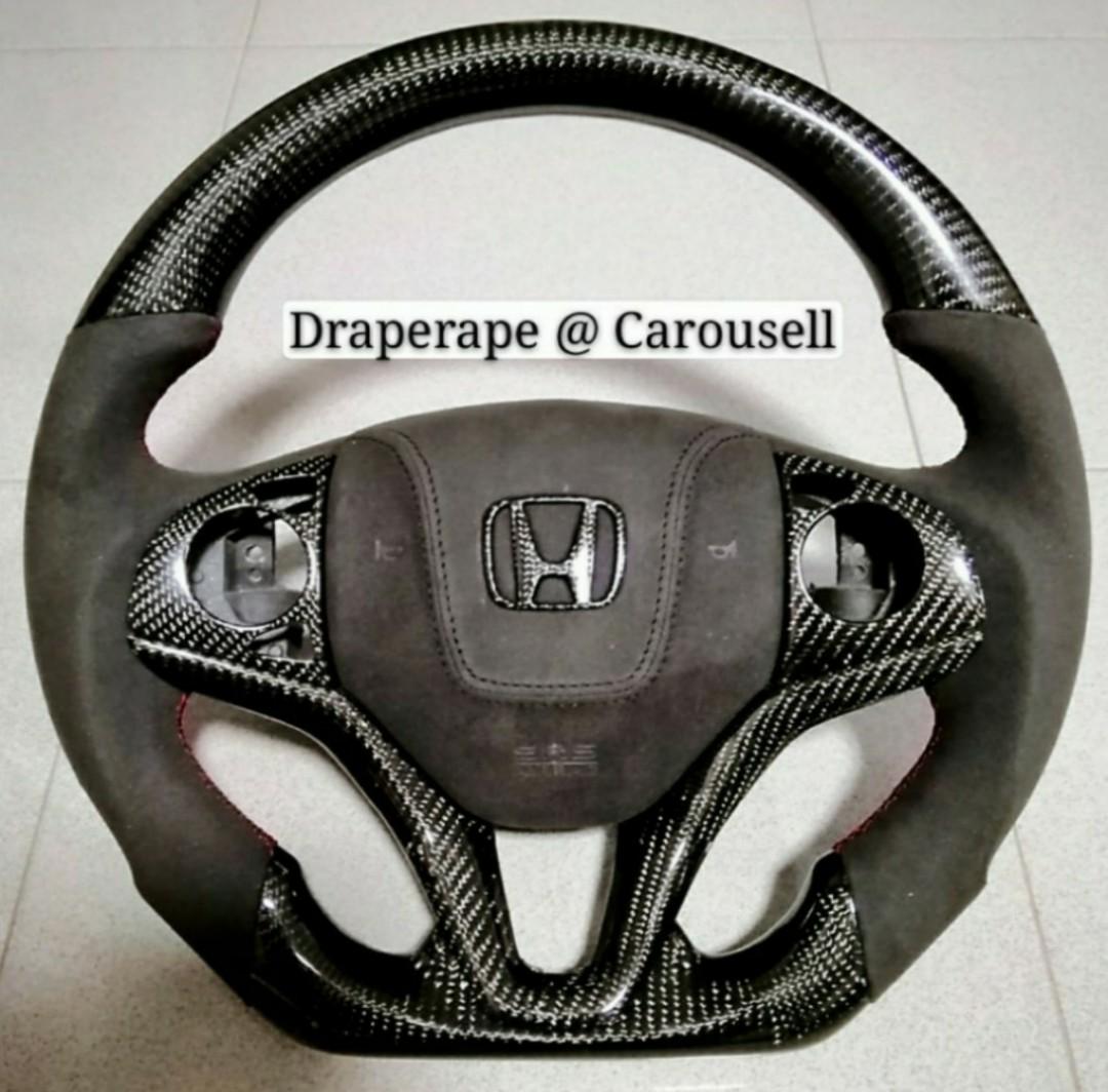 Real Carbon Fiber Steering Wheel for ALL Hondas Civic FC / FD2R / FD1