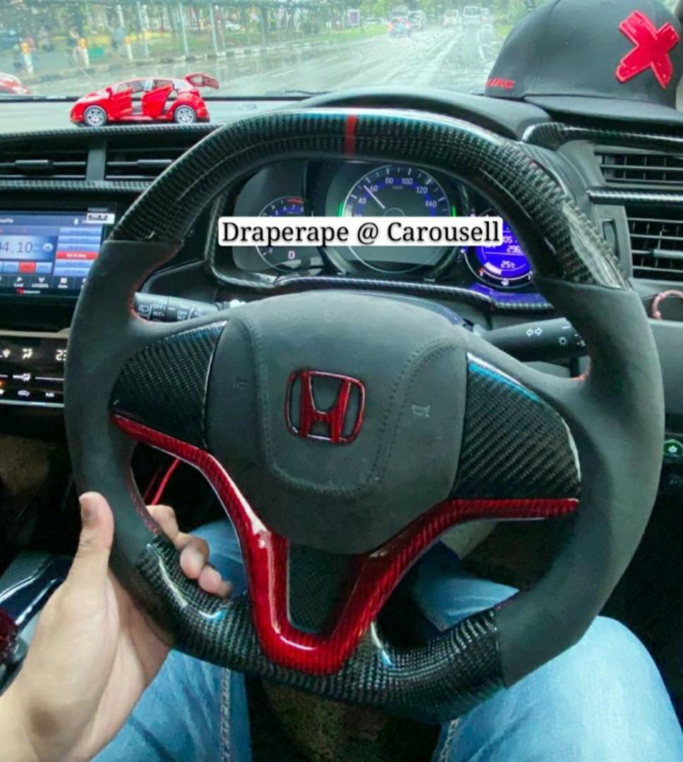 Real Carbon Fiber Steering Wheel for ALL Hondas Civic FC / FD2R / FD1