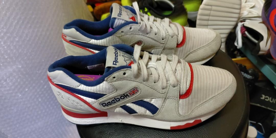 Reebok gl 6000 white blue steel red discount