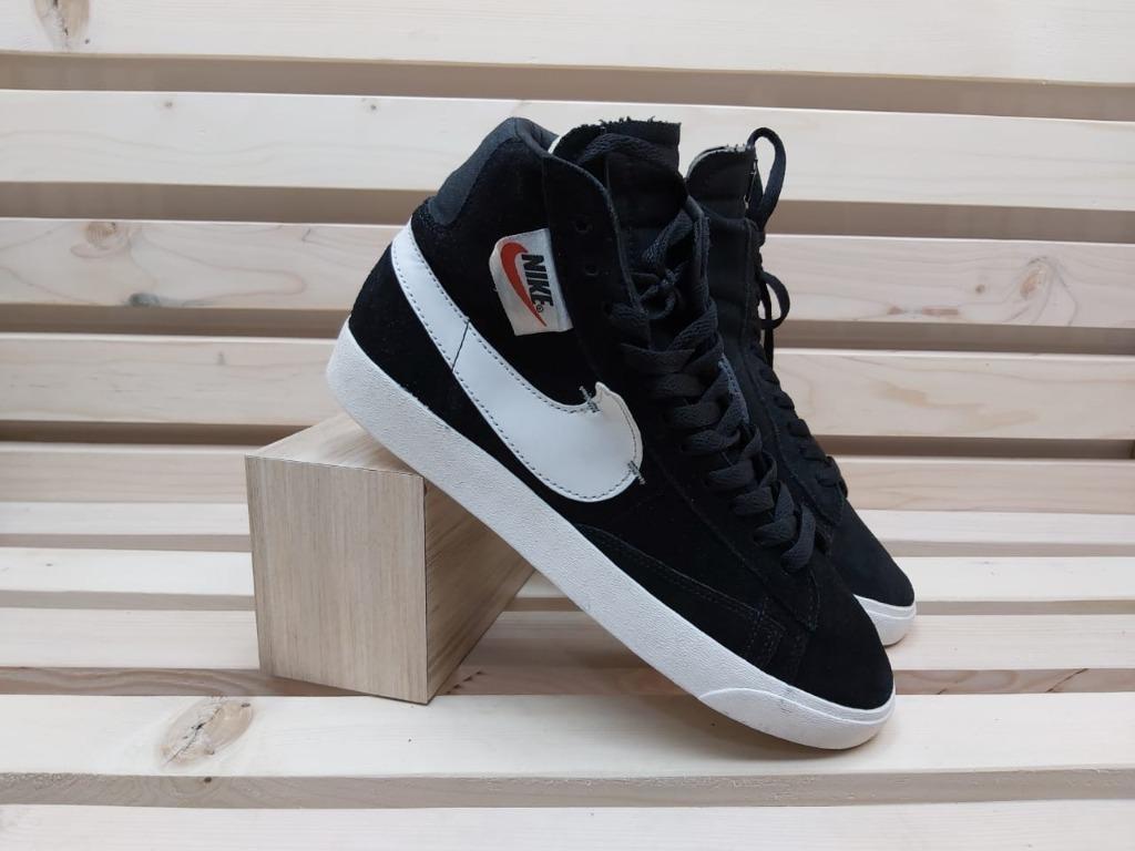 W blazer mid rebel black/summit white-oil deals grey-oil grey