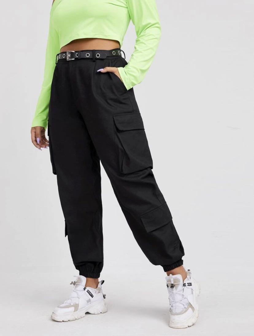 black cargo pants shein