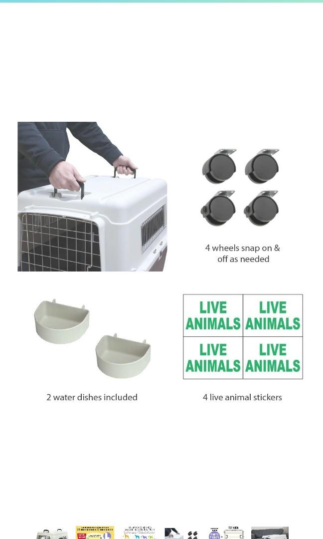 Sportpet IATA compliant LARGE pet crate for international travel (dog