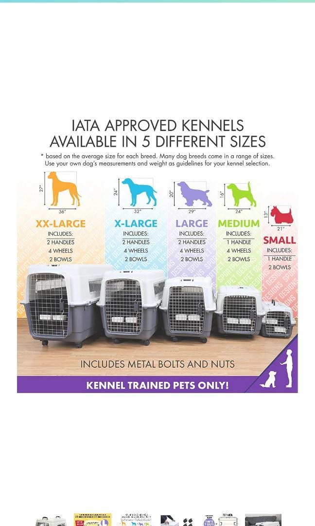 Sportpet IATA compliant LARGE pet crate for international travel (dog