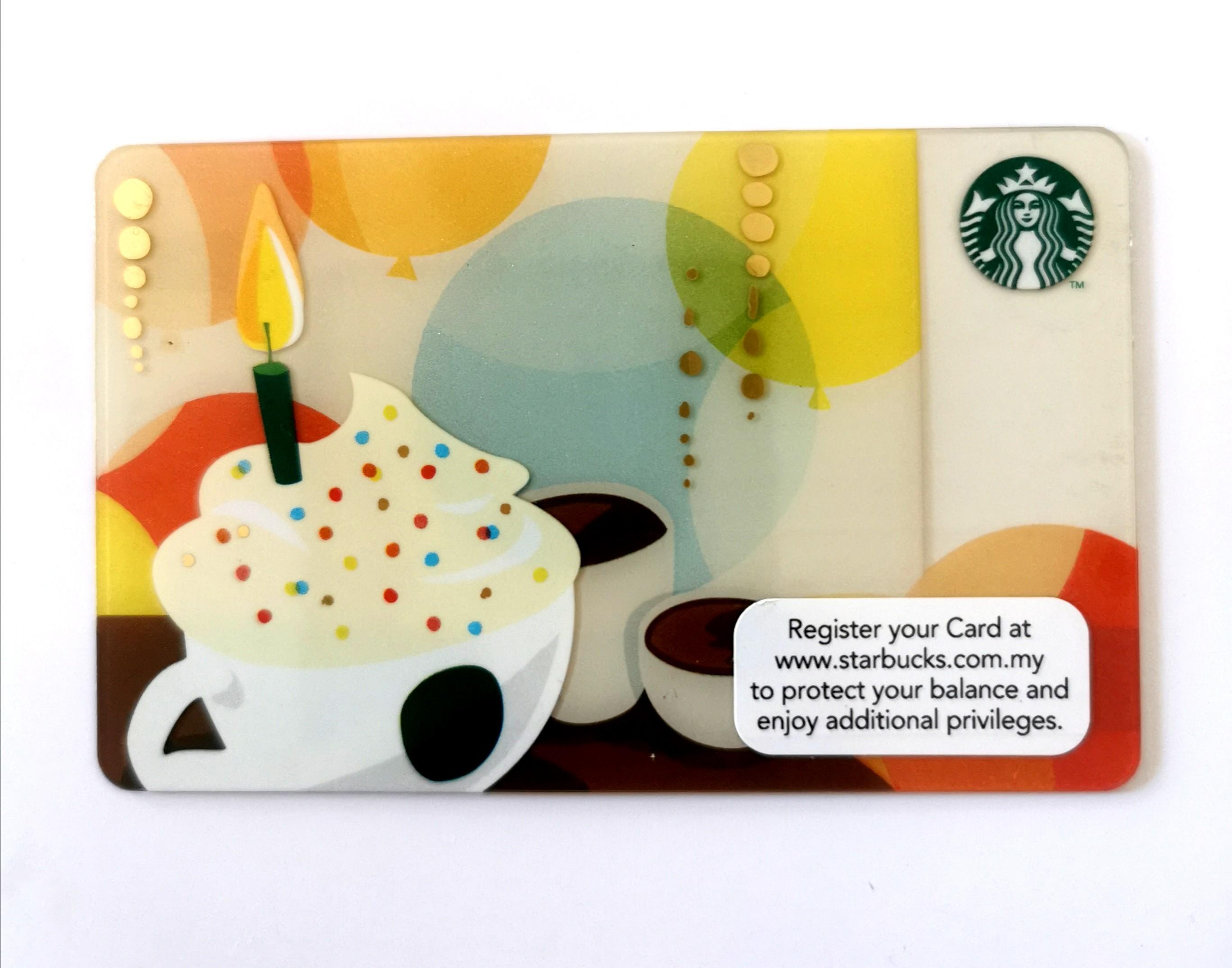 Starbucks Malaysia Gift Card - Birthday Theme 2013, Hobbies ...