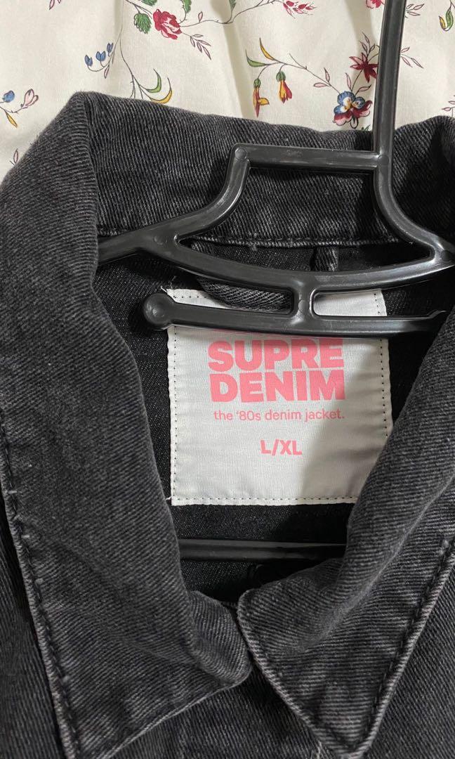 Supre black shop denim jacket