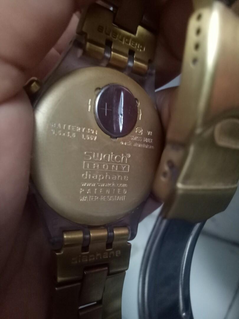 Swatch irony cheap diaphane gold