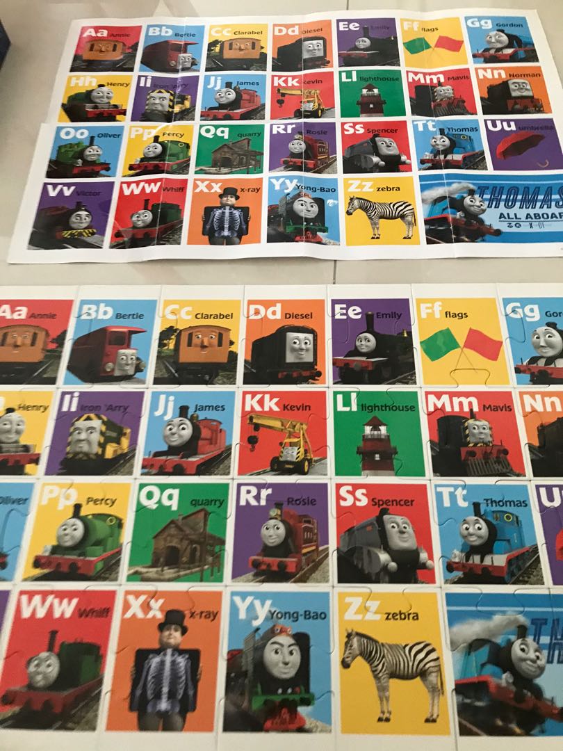 Thomas 2025 alphabet puzzle