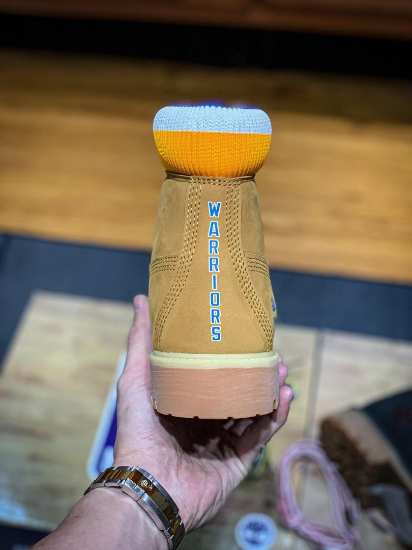 Golden state warrior timberlands hot sale