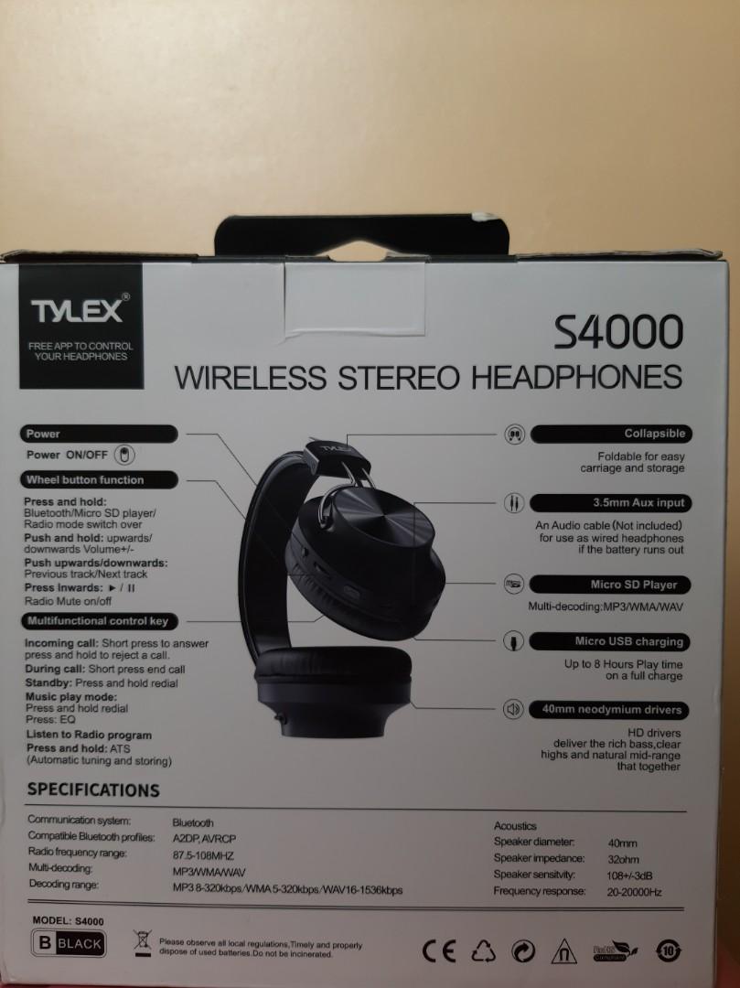 Tylex bluetooth earphones manual store