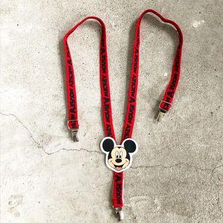 Vintage Disney Mickey Mouse Elastic overalls Belt