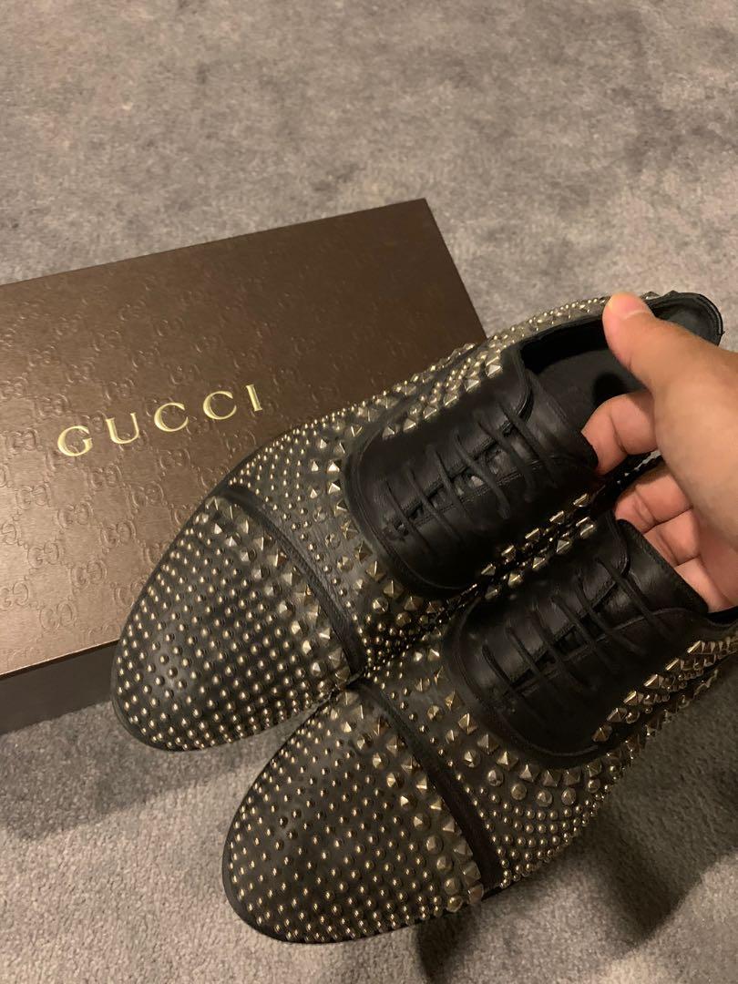 Gucci mens studded shoes hot sale