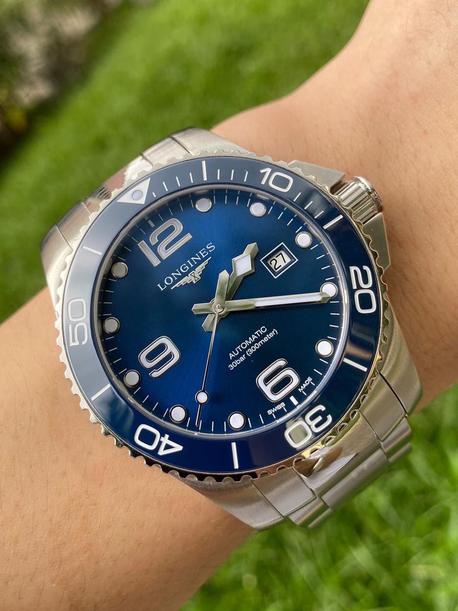 Longines hydroconquest ceramic sale blue