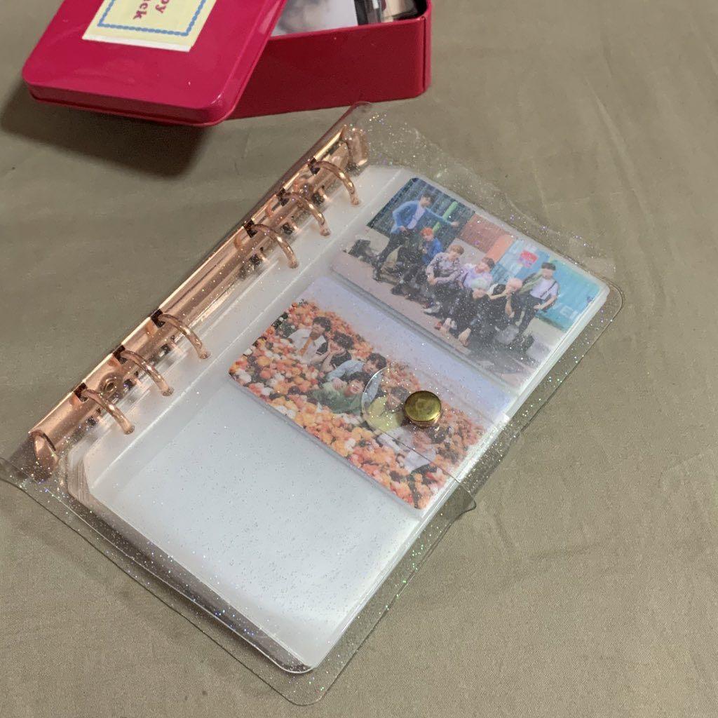 A6 Ring Binder with Card Insert Sleeves for kpop bts album pc