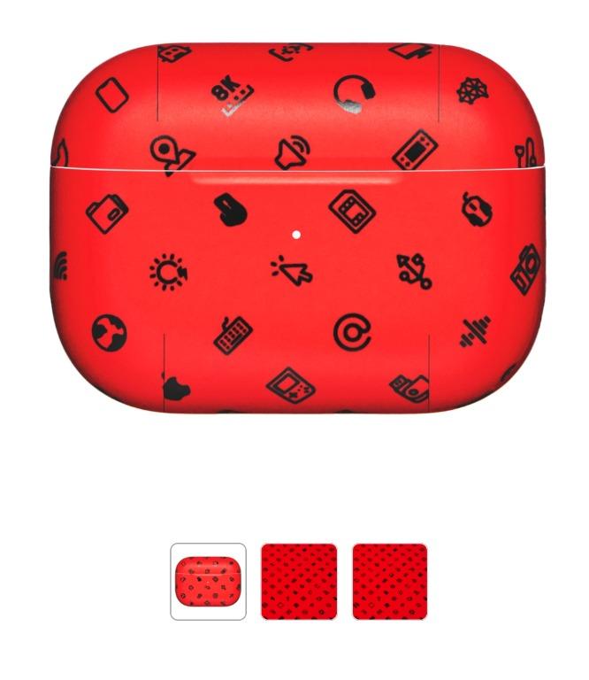 AirPods Pro MKBHD x DBRAND Skin Limited Drop Triple Black Matte Redcode Matte