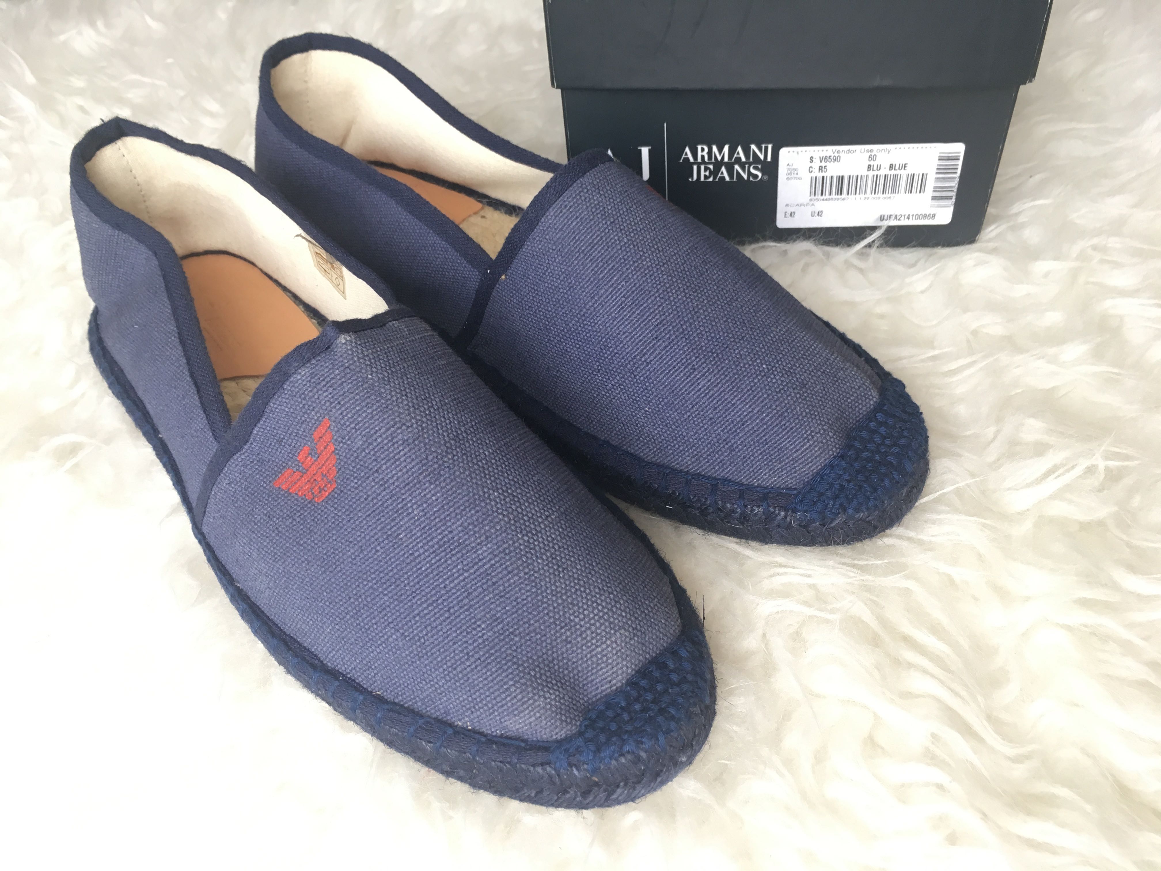 Armani jeans espadrilles deals