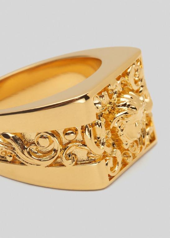 Medusa gold ring outlet