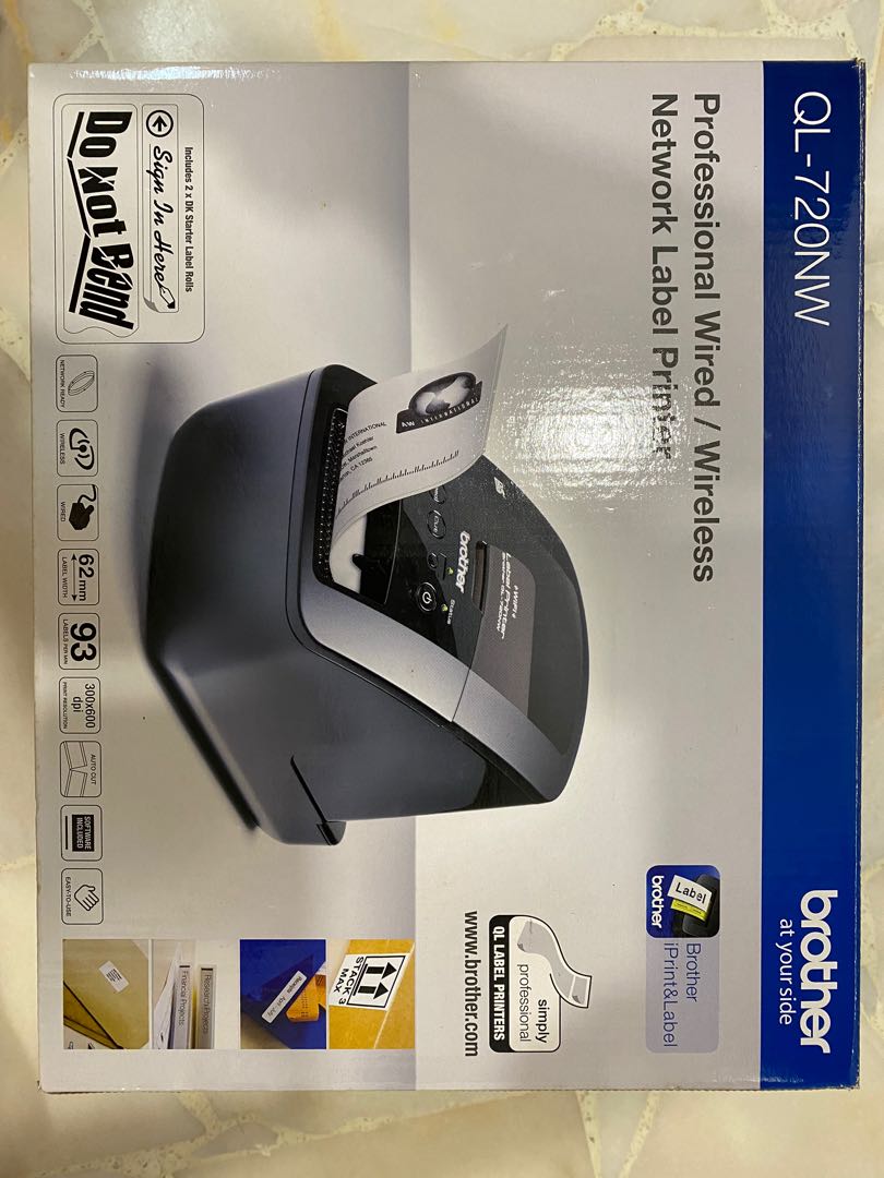 Brother QL-720NW - Wireless Label Printer, Computers & Tech ...
