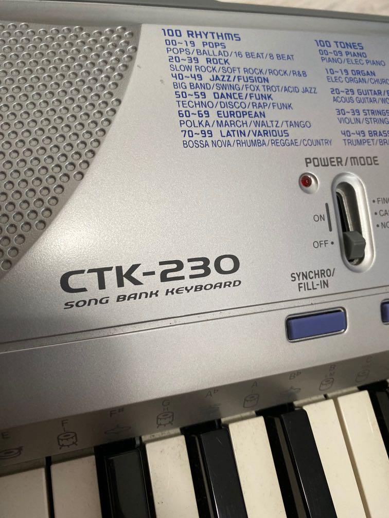 Casio Electronic Keyboard CTK230, Hobbies & Toys, Music & Media