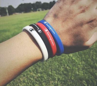 Champion rubber bracelet sale