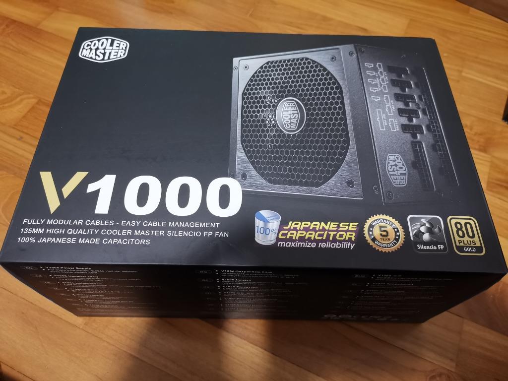 Cooler Master V1000 Fully Modular PSU, Computers & Tech, Parts ...