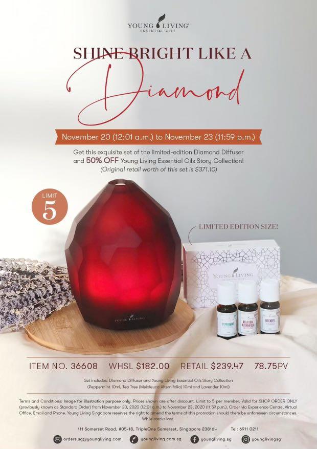 Diamond Diffuser ( Young Living ), Furniture & Home Living, Home