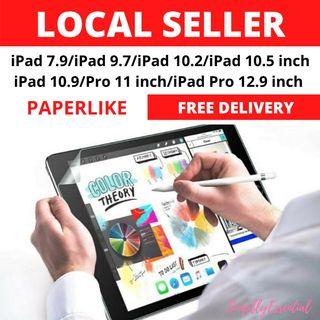 FREE DELIVERY: Paperlike iPad Screen Protectors