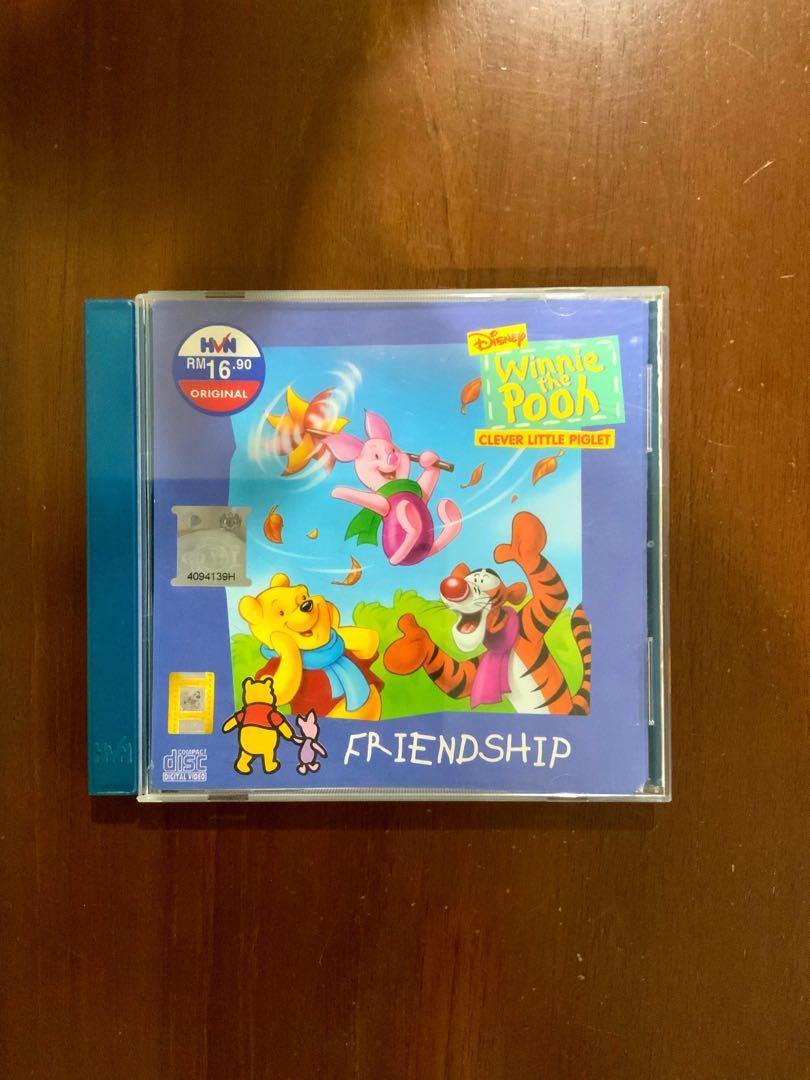 FREE Winnie the Pooh Clever Little Piglet Friendship VCD, Hobbies