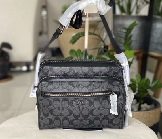 From USA. Coach Mens Sling Crossbody Coach West Camera Bag Men s Fashion Bags Sling Bags on Carousell