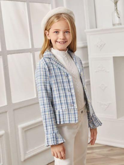 Girls sales tweed blazer