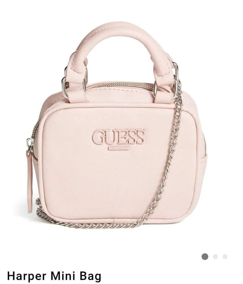 Guess harper mini bag size clearance