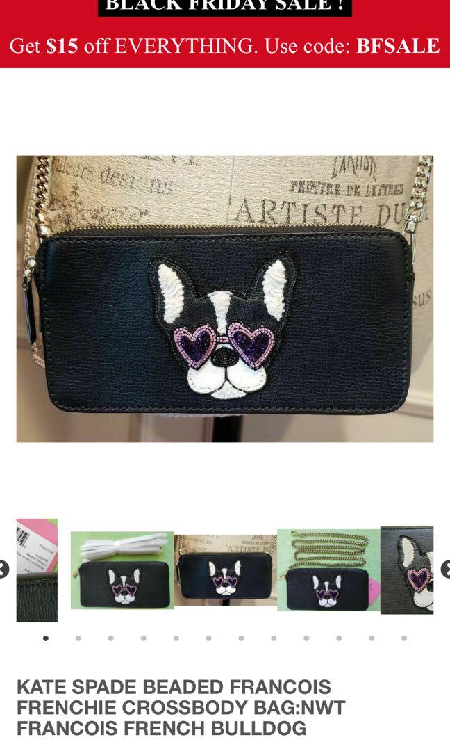 French bulldog sale purse kate spade