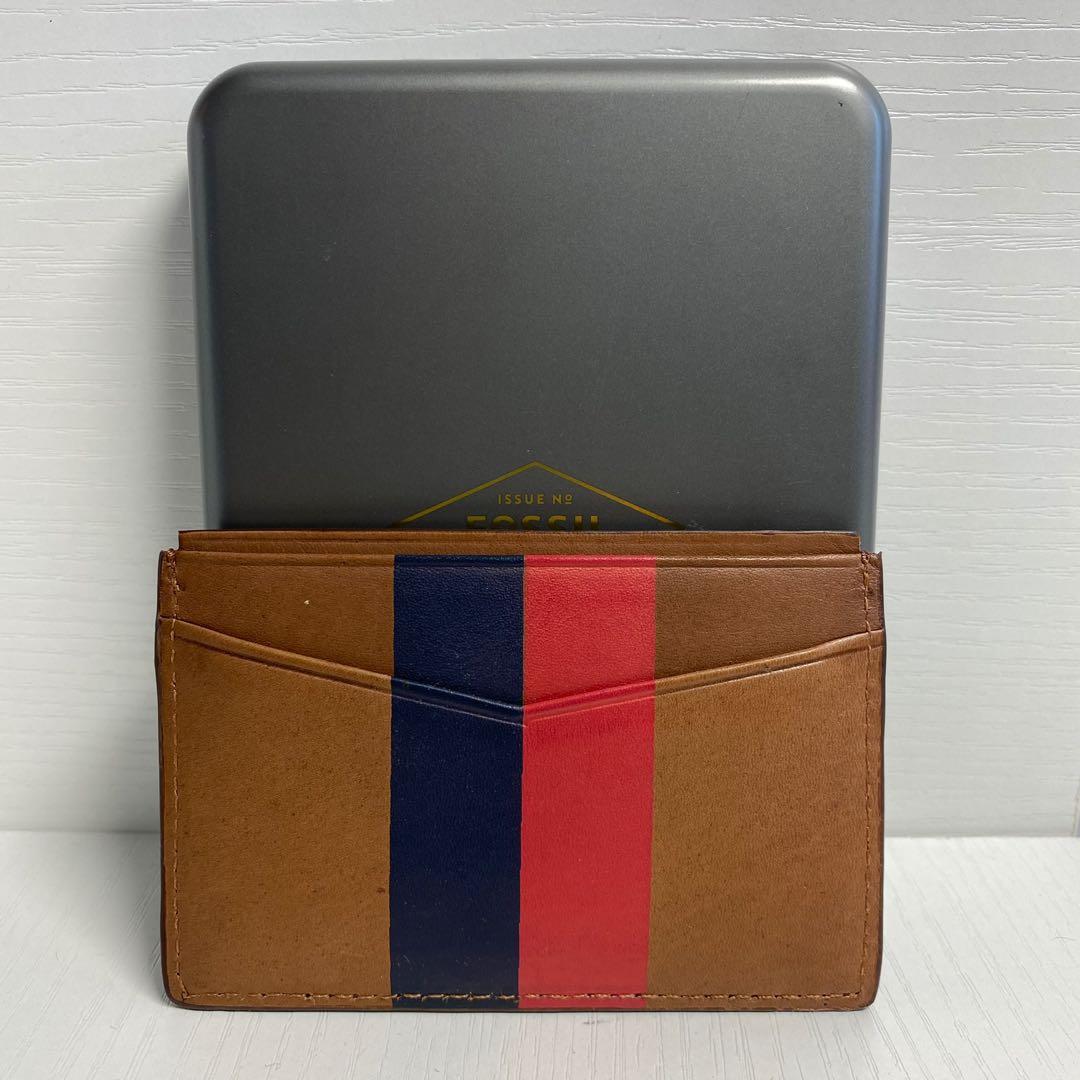 Fossil Leather Card Case, Men's Fashion, Watches & Accessories, Wallets