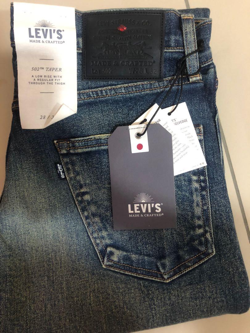 Levis Made & Crafted 502 Taper, Men's Fashion, Bottoms, Jeans on Carousell