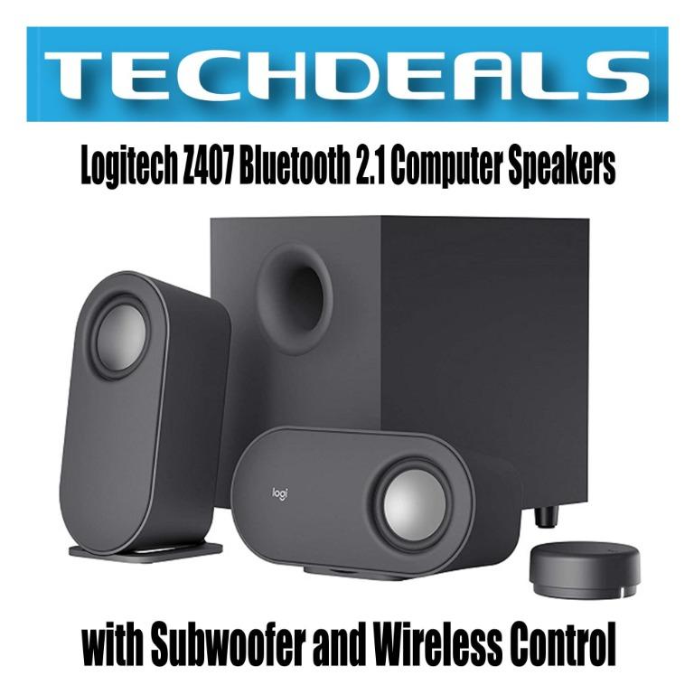Logitech Z407 Bluetooth 2 1 Computer Speakers With Subwoofer And Wireless Control Tv Home Appliances Tv Entertainment Entertainment Systems Smart Home Devices On Carousell