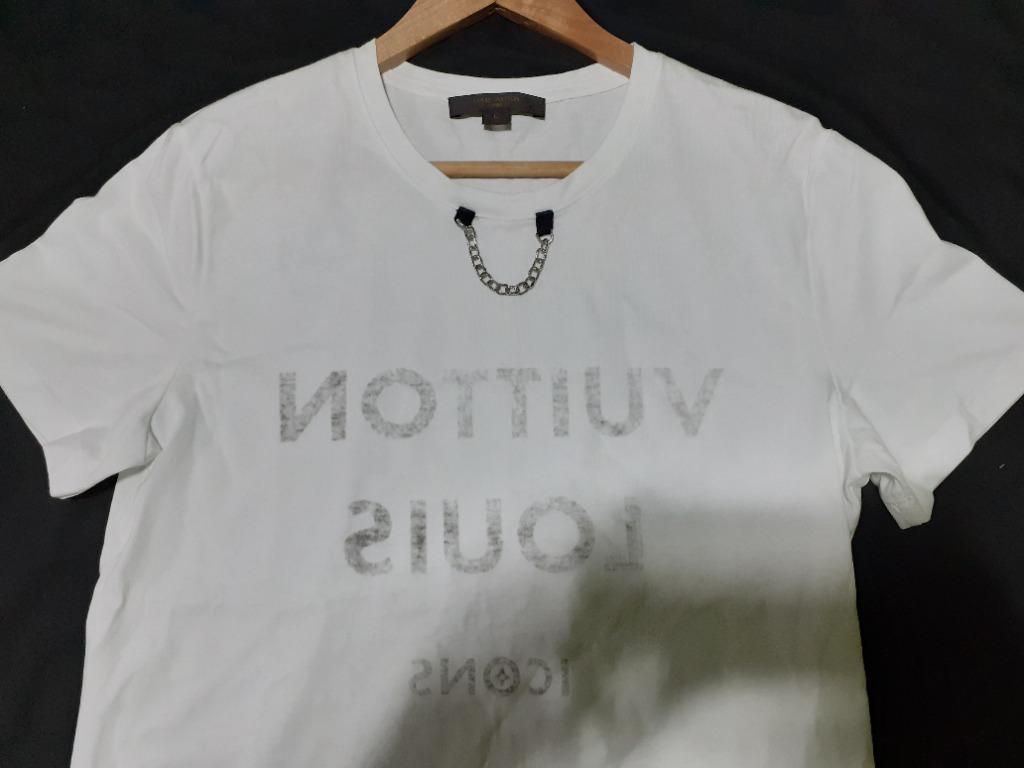 Louis Vuitton White Pendant Logo T-Shirt – Savonches