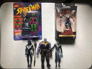 Marvel Legends // Thanos // Ebony Maw // Midnight Proxima // Goblin // Captain Marvel // MCU 