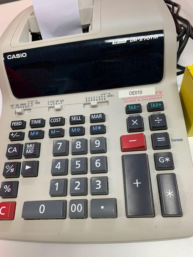 Moving out sales Casio DR 270TM printing Calculator heavy duty