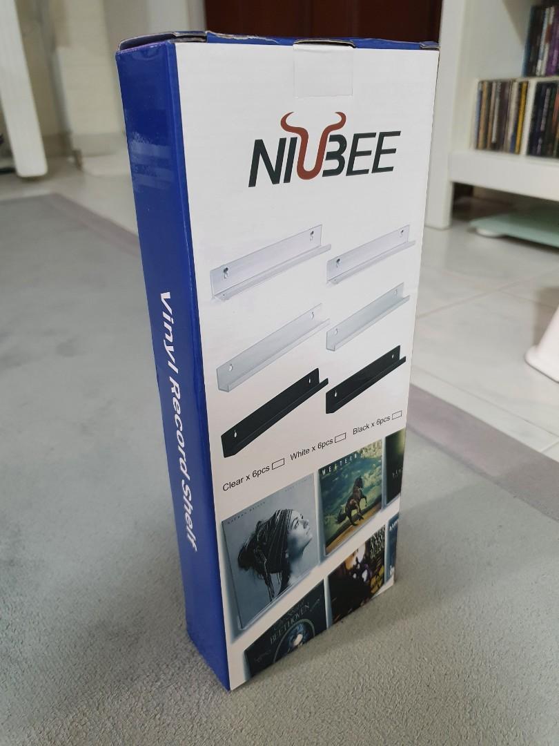 Niubee vinyl record hotsell shelf