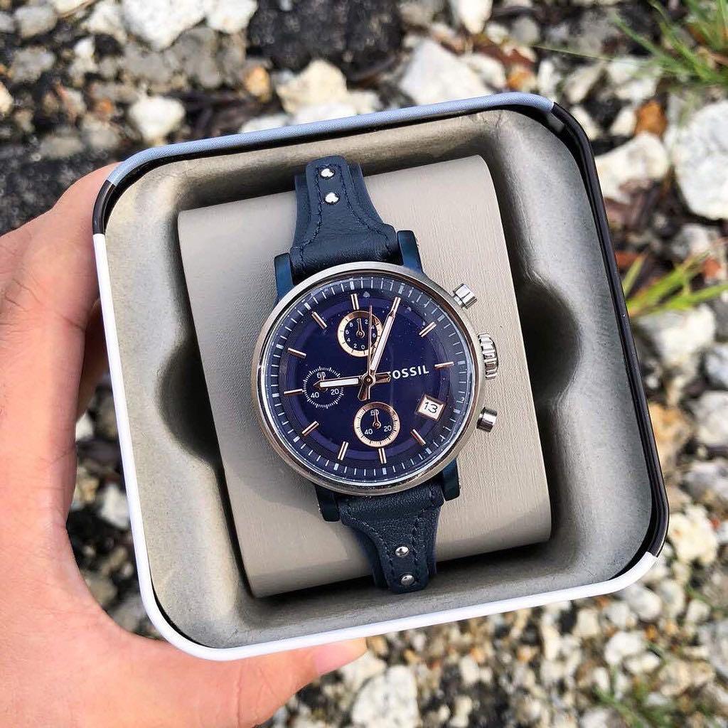 Original 100% Fossil Watch boyfriend, Barang Mewah, Jam Tangan di