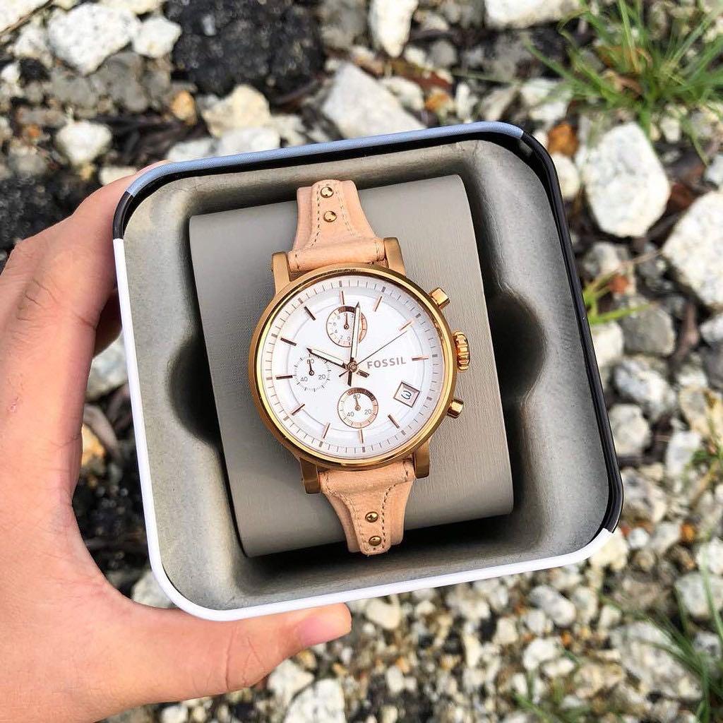 Original 100% Fossil Watch boyfriend, Barang Mewah, Jam Tangan di