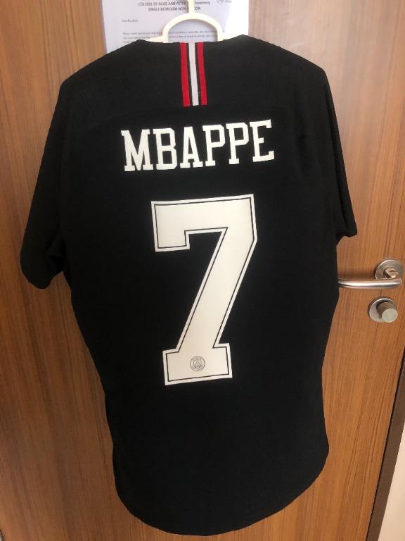 Paris Saint Germain PSG 2018/2019 Black Third Kit Jersey Mbappe